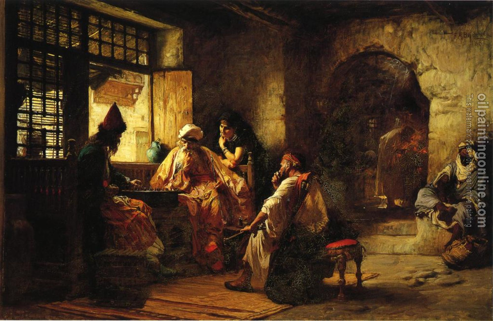 Frederick Arthur Bridgman - An Interesting Game